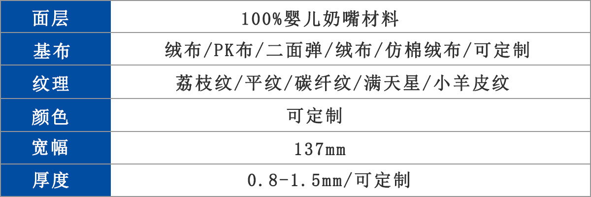 婴童有机硅皮革